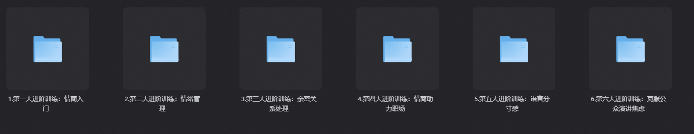 6大模块情商课第6张插图 6大模块情商课第6张插图