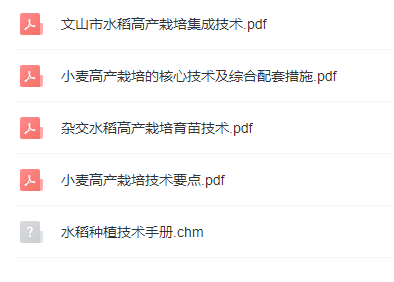 小麦水稻种植技术资料第3张插图