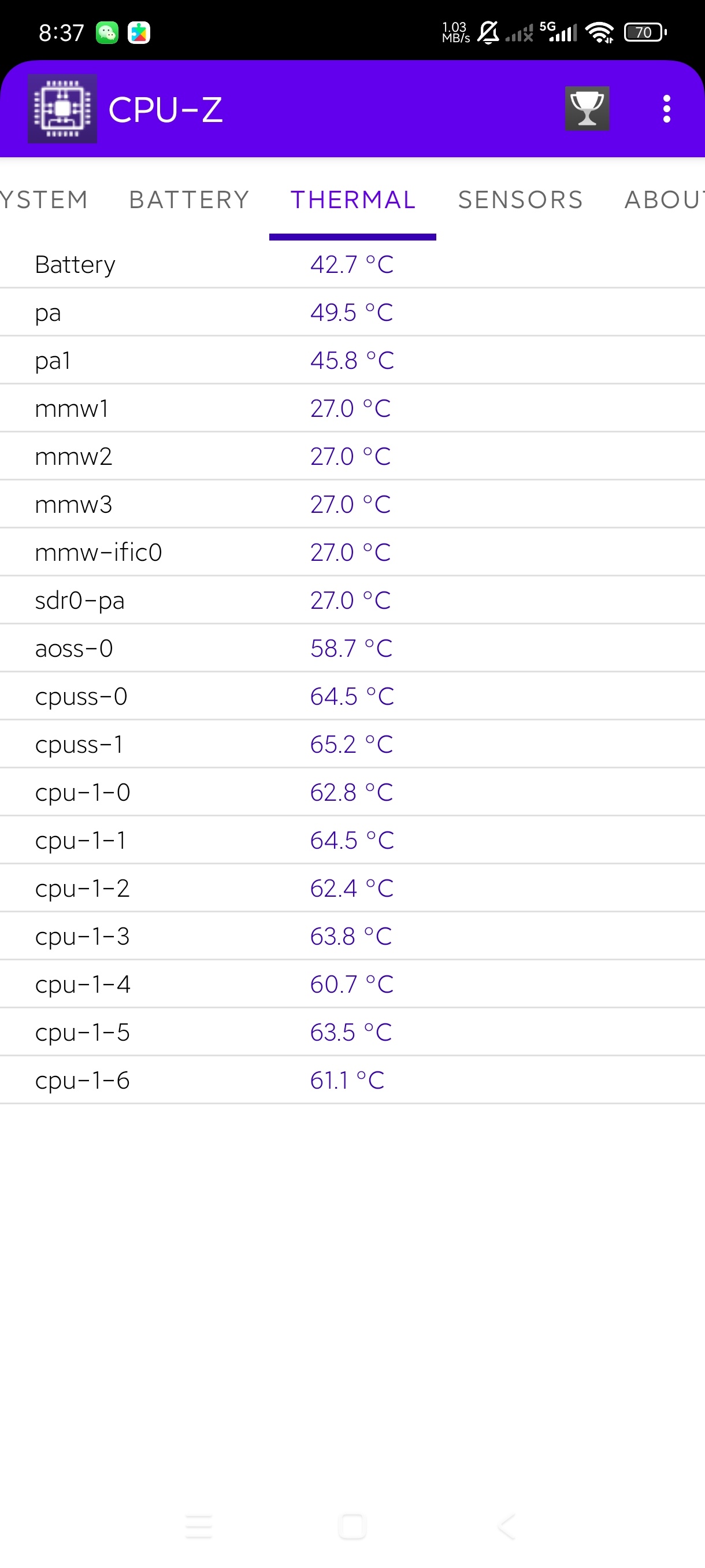 CPU-Z1.56修改版手机硬件检测工具第8张插图