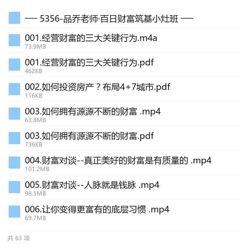 品乔老师百日财富筑基小灶班第5张插图