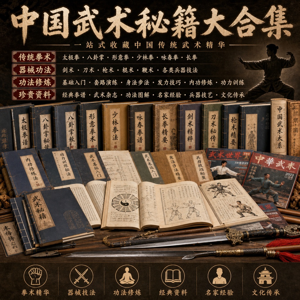 中国武术秘籍大合集｜传统拳术、器械功法与武术第4张插图