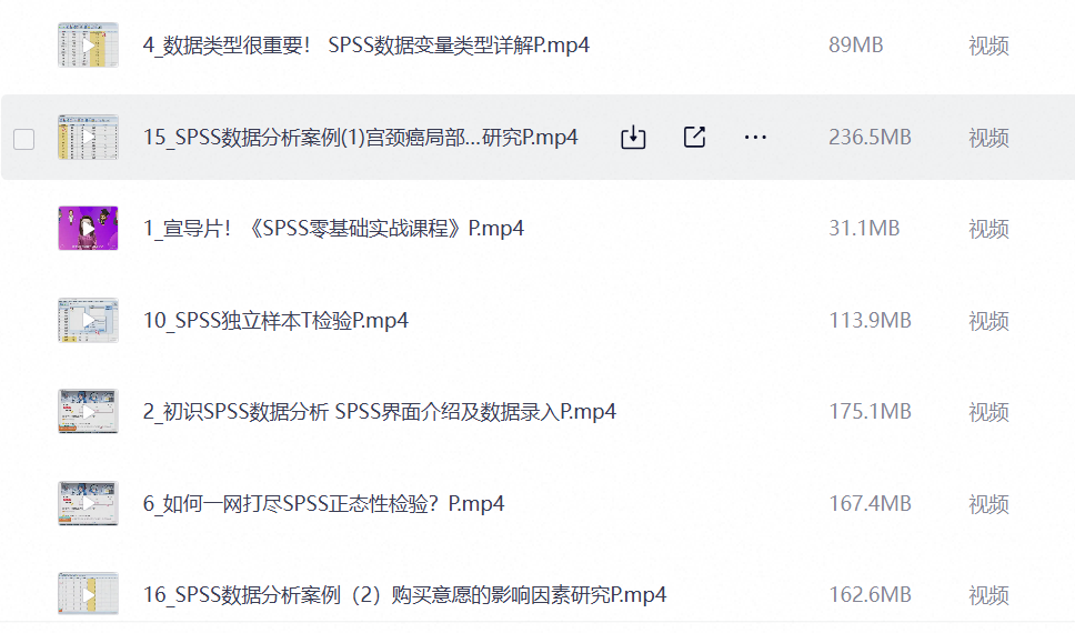 SPSS数据分析零基础实战课程（完结）第4张插图