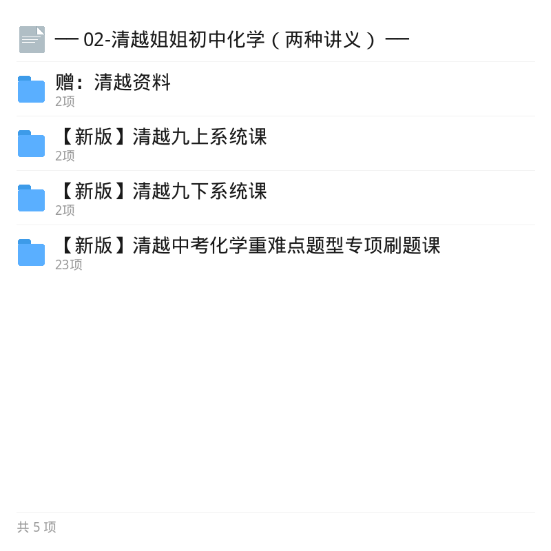 清越姐姐初中化学双讲义第5张插图