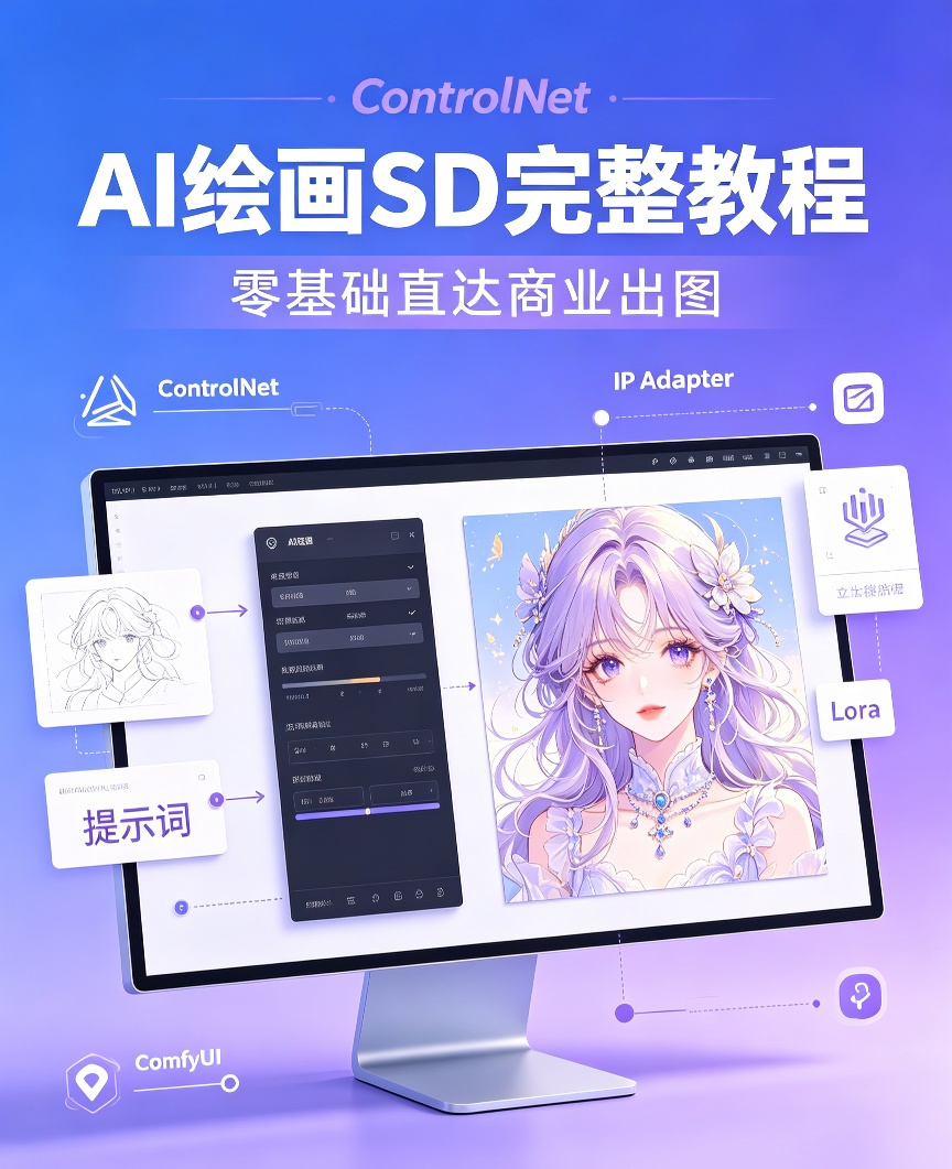 AI绘画SD完整教程，零基础直达商业出图第4张插图