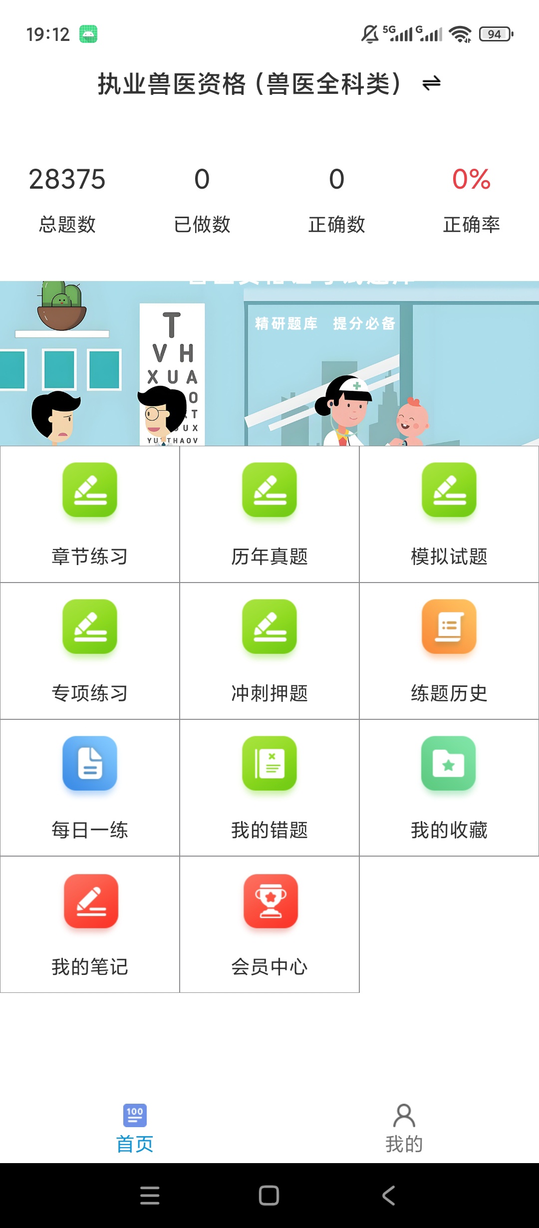 执业兽医百分题库解锁会员执业兽医真题刷题备考第5张插图