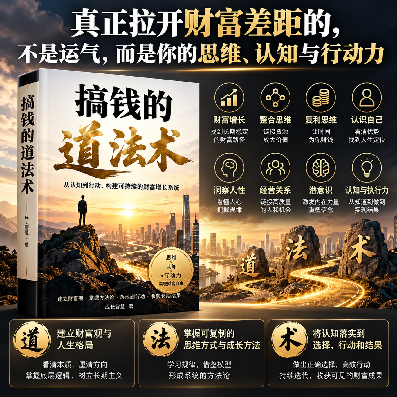 《搞钱的道法术》：真正拉开财富差距的，不是运气，而是你的第4张插图